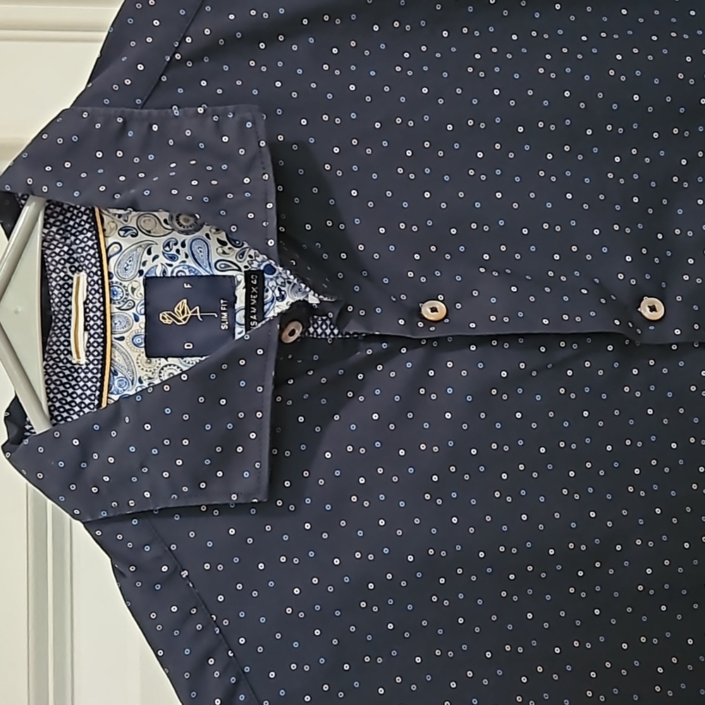 Denim and Flower short sleeve button down